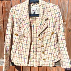 VERTIGO POUR LA VILLE PARIS Tweed Blazer and Skirt size Medium